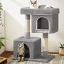 Cat Tree Playhouse Large Cat Perch Cave Scratching Post, thumbnail 1 of 12