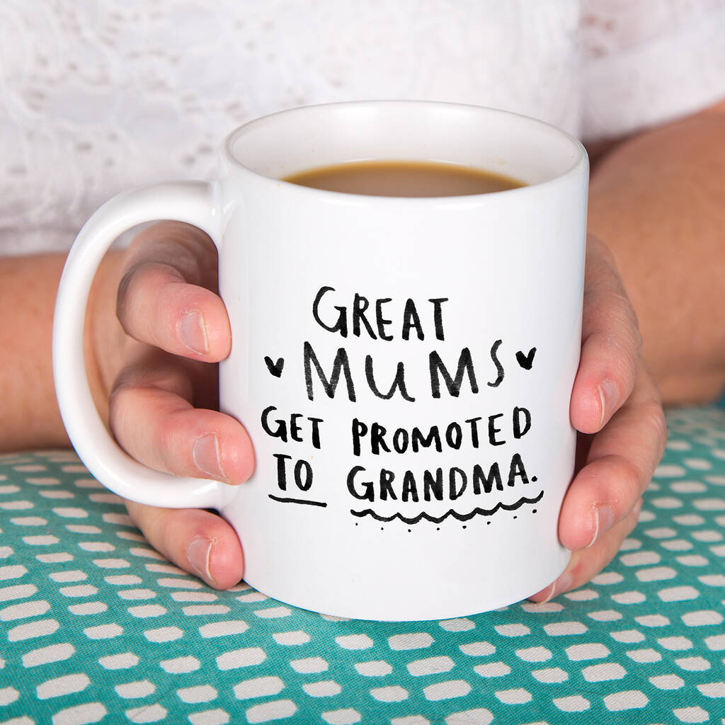 'Great Mums Get Promoted To Grandma' Greetings Card By Ellie Ellie