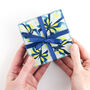 Navy Blue Zingy Yellow Coaster Set, thumbnail 7 of 12