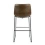 Dexter Chesnut Brown Set Of Kitchen Two Bar Stools, thumbnail 7 of 12