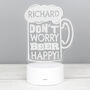 Personalised 'Beer Happy' LED Colour Changing Light, thumbnail 8 of 12