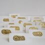 Handmade Gold Foil Personalised Name Place Cards, thumbnail 2 of 11