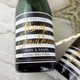 Personalised Monochrome Christmas Prosecco Label, thumbnail 1 of 2