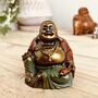Small Gold Laughing Buddha Ornament To Bring Luck, thumbnail 5 of 6