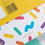 Rainbow Notebook |Elastic Enclosure |Sprinkles Pattern, thumbnail 5 of 7