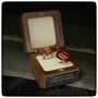 Personalised Cricket Ball Leather Cufflinks, thumbnail 9 of 11
