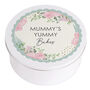 Personalised Abstract Rose Round Cake Storage Tin, thumbnail 5 of 5