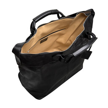 Personalised Large Leather Luggage Bag 'Fabrizio', 8 of 12
