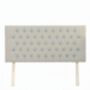 Upholstered Linen Single Headboard With Contrast Button Tufting, thumbnail 7 of 11