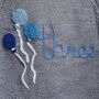 Hand Knitted Embroidered Birthday Cardigan, thumbnail 4 of 5