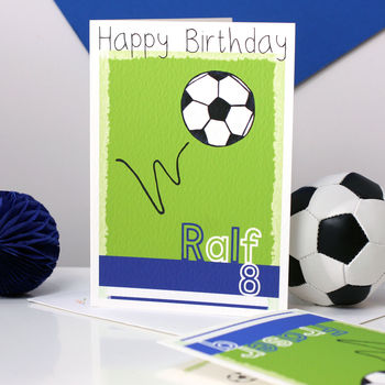 Personalised Football Team Birthday Card, 3 of 11