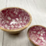 Pink Blossom Small Mango Wood Bowl, thumbnail 3 of 5