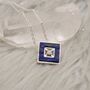 Lapis Lazuli And Opal 925 Silver Necklace Pendant, thumbnail 5 of 9