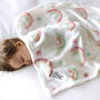 Personalised Soft Rainbow Baby Blanket, thumbnail 1 of 8