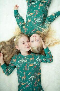 Kids Jungle Christmas Pyjamas, 5 of 7