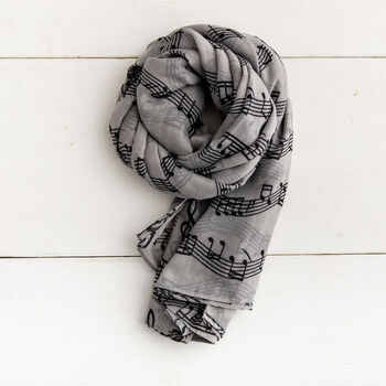 Personalised Music Print Scarf, 2 of 2