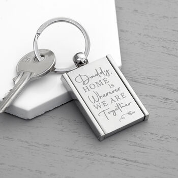 Personalised Home Is Wherever You Are Keyring, 5 of 10