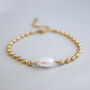 Non Tarnish Bead Chain And Pearl Bracelet, thumbnail 4 of 7