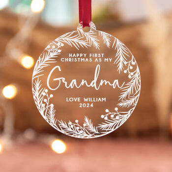 New Grandma Personalised Keepsake Ornament, 4 of 5