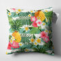 Tropical Cushion Cover With Floral, Leafy And Pineapple, thumbnail 5 of 7