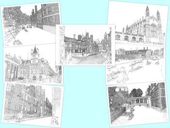 Sets Of Artistic City Postcards, 3 of 12