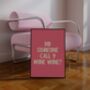 Funny Wine Wall Art Print Happy Hour Wine Bar Cart Kitchen Disco, thumbnail 9 of 9
