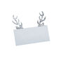 Silver Glitter Antler Shaped Table Place Card Setting, thumbnail 2 of 2