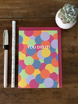 You Did It Popsy Dots Series One Card, 4 of 4