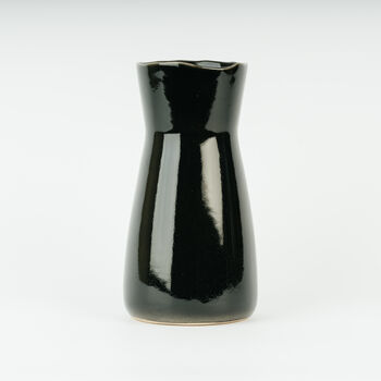 Large Handmade Stoneware Black Bouquet Vase For Flowers, 2 of 4