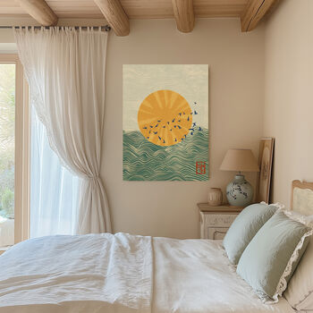 Raising Sun Japanese Art Print, 3 of 4