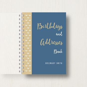 Personalised Birthday And Address Book With Flowers, 11 of 11