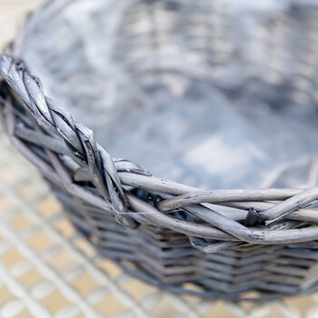 Giverny Heather Grey Willow Basket, 5 of 6