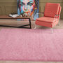 The Rugs Plain Pink Shaggy Rug, thumbnail 4 of 10