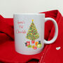 Personalised Cat Christmas Mug, thumbnail 2 of 4