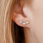 Triple Star Stud Earrings, thumbnail 1 of 3