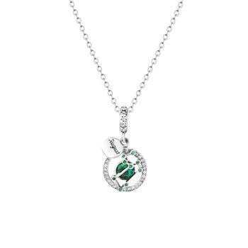 Leo Astrology Necklace August Birthstone Zodiac Gift, 6 of 6