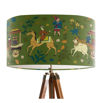 Procession On Green Lampshade, 7 of 7