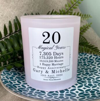 Personalised 20th Magical Years Anniversary Candles, 2 of 11