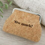 Up North 'Ow Much?' Cork Coin Purse | Handbag Accessory | Purse, thumbnail 1 of 2