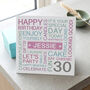 Personalised 30th Birthday Card, thumbnail 2 of 4
