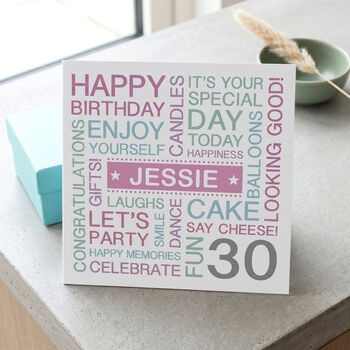 Personalised 30th Birthday Card, 2 of 4