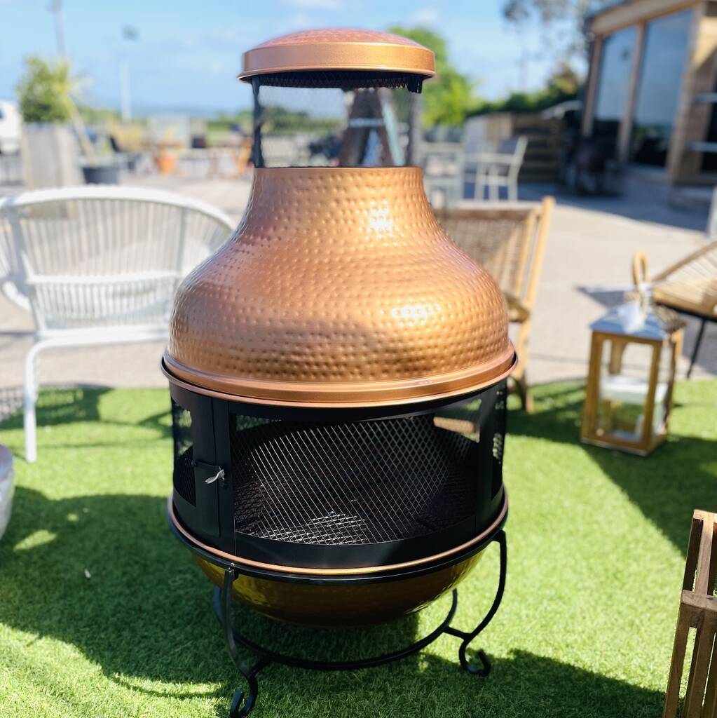 Large Copper Fire Pit By Za Za Homes