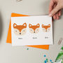 Fox Family Personalised Card, thumbnail 7 of 9
