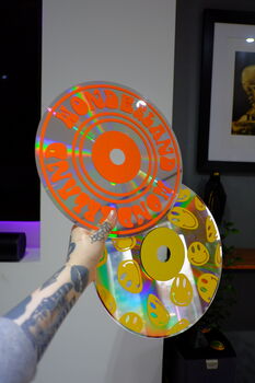 Wonderland Upcycled 12' Laser Disc Decor, 8 of 8