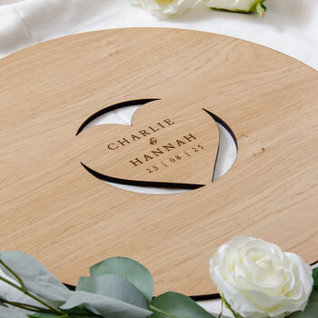 Personalised Wooden Wedding Guestbook Sign, 4 of 7