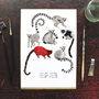 Conspiracy Of Lemurs A4 Art Print, thumbnail 3 of 8