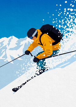 Personalised Skier Poster, 4 of 7