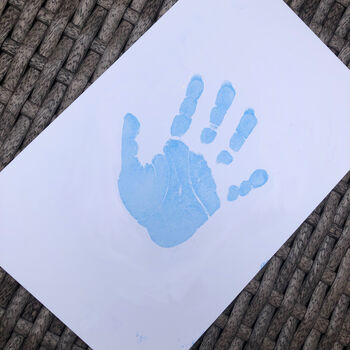 Premium Baby Inkless Hand Foot Print Kit Blue And Pink, 7 of 9
