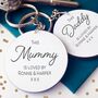 This Mummy And Daddy Is Loved By Keyring Set, thumbnail 1 of 2