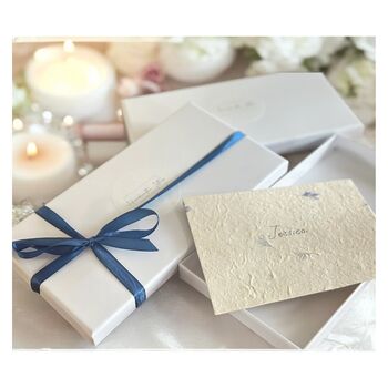 Personalised Handwritten Letter On Handmade Flower Paper, 8 of 9